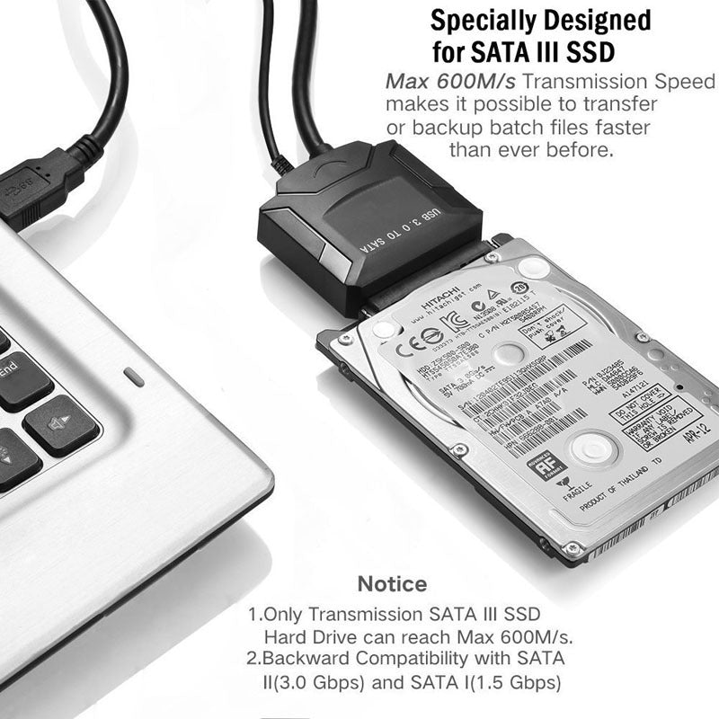 USB 3.0 zu SATA Kabel für Festplatten