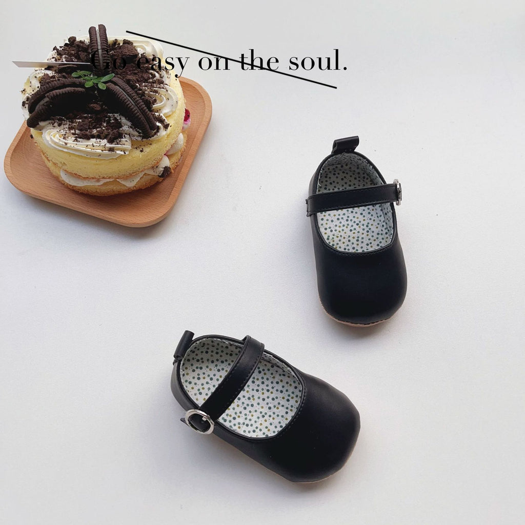 Warmes Velcro-Leder-Schuh für Baby Mädchen