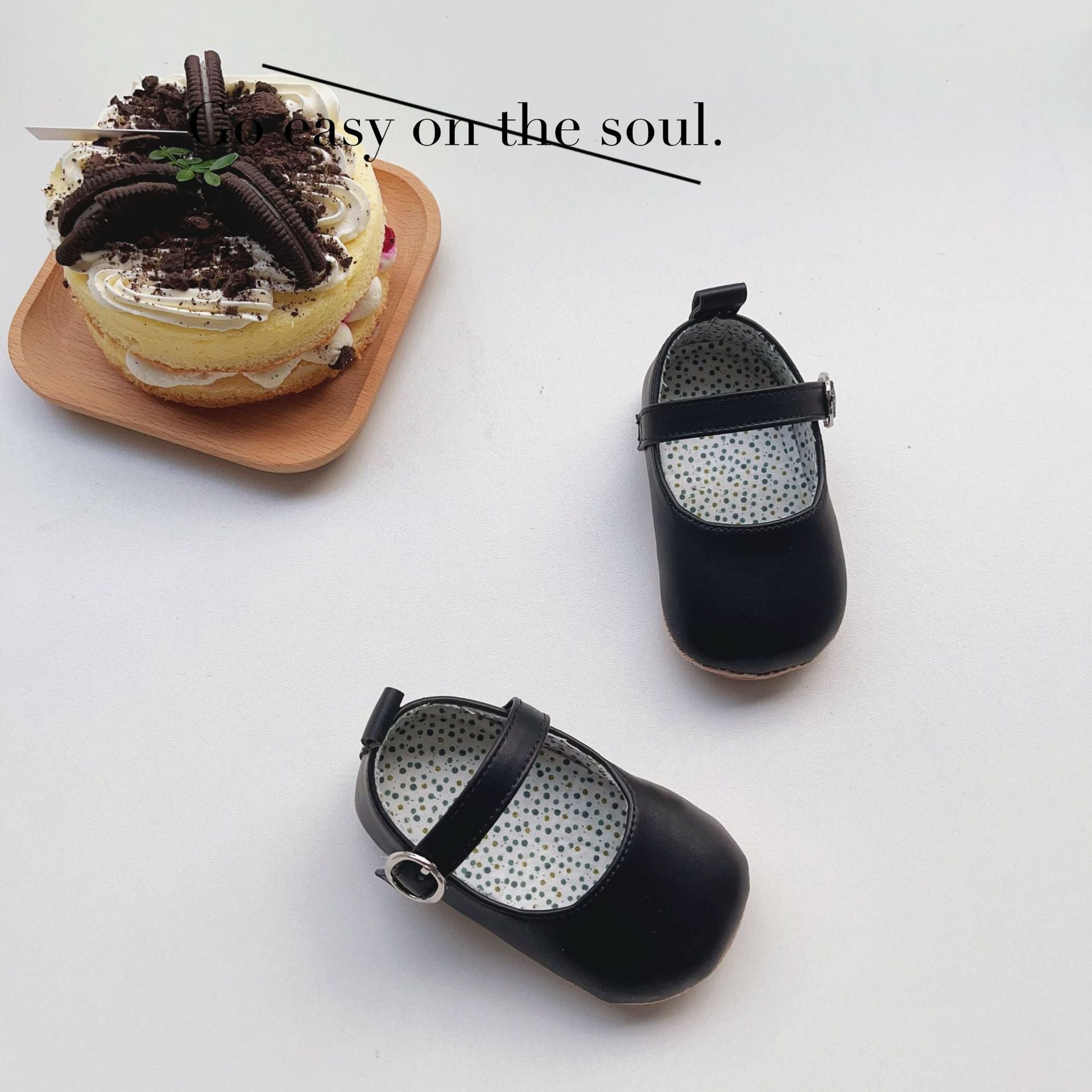 Warmes Velcro-Leder-Schuh für Baby Mädchen