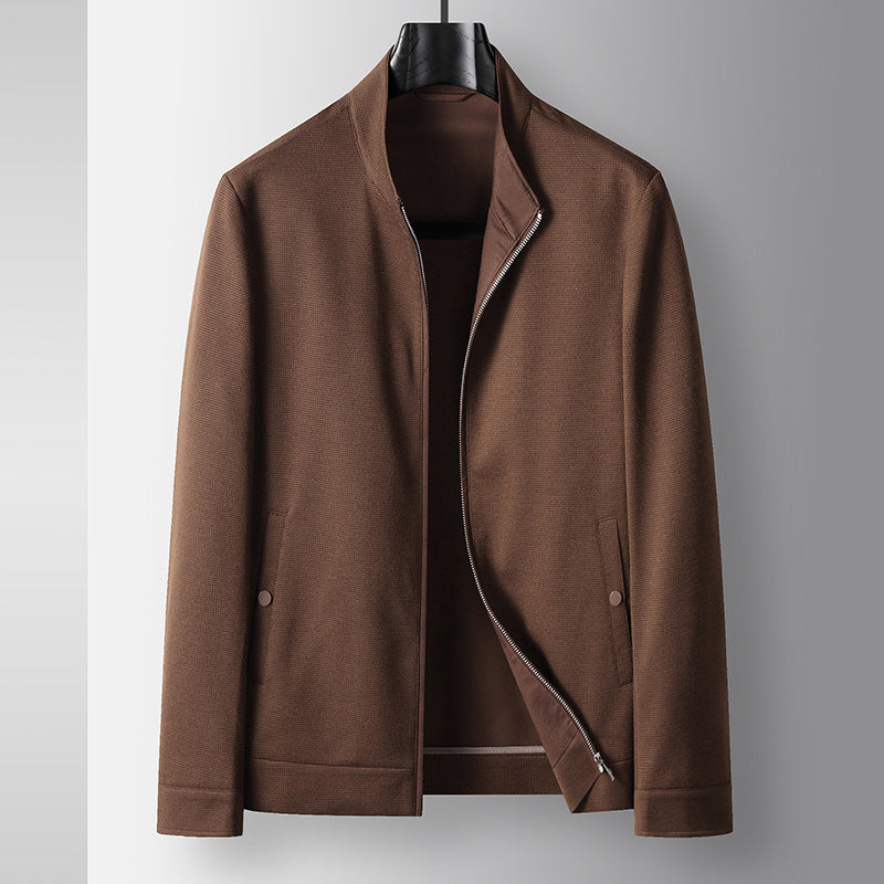Herren-Jacke mit Stehkragen & Reißverschluss