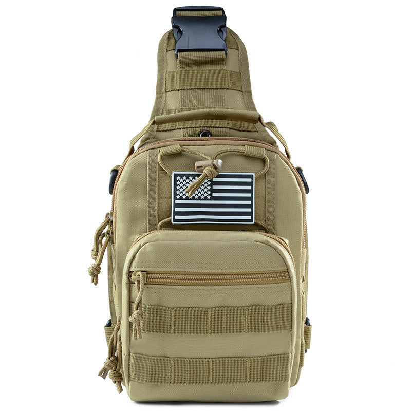 Oxford-Leinen Camouflage Schultertasche – Bild 3 | LuxeStyle