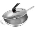 Wok aus 316 Edelstahl mit Wabenstruktur | LuxeStyle