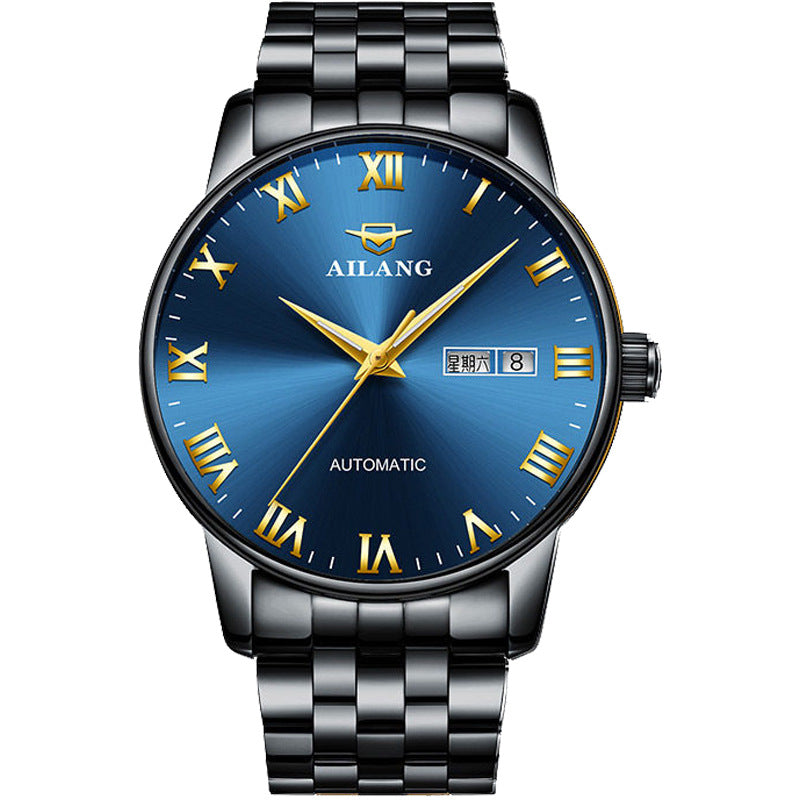 Herren Chronograph Quarzuhr mit Edelstahlarmband – Bild 3 | LuxeStyle