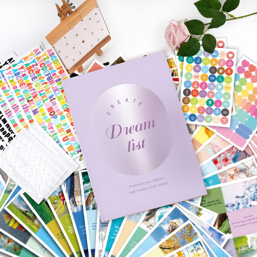 Inspirational Dream Cut Letter Sticker Vision Board Set – Bild 6 | LuxeStyle