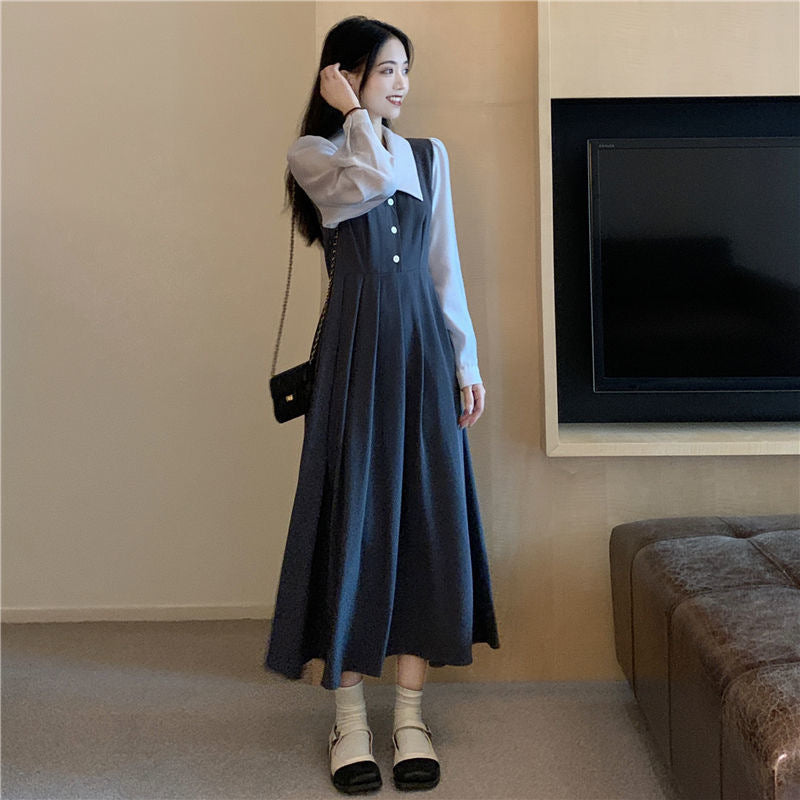 Patchwork Kleid mit hohem Taillenbund – Bild 5 | LuxeStyle