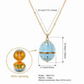 Halskette "Monatsblume" mit runder Box