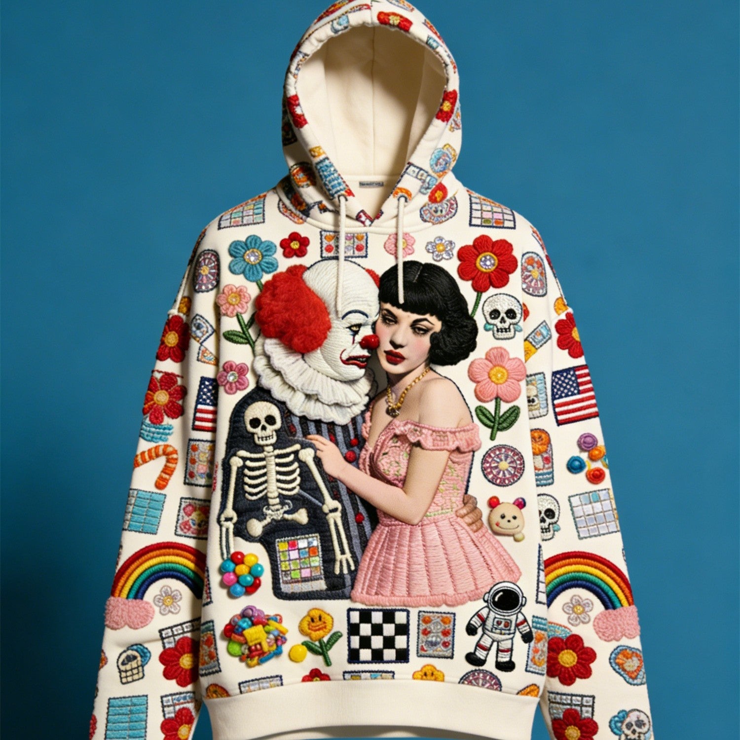 Casual Polyester-Pullover mit Druck