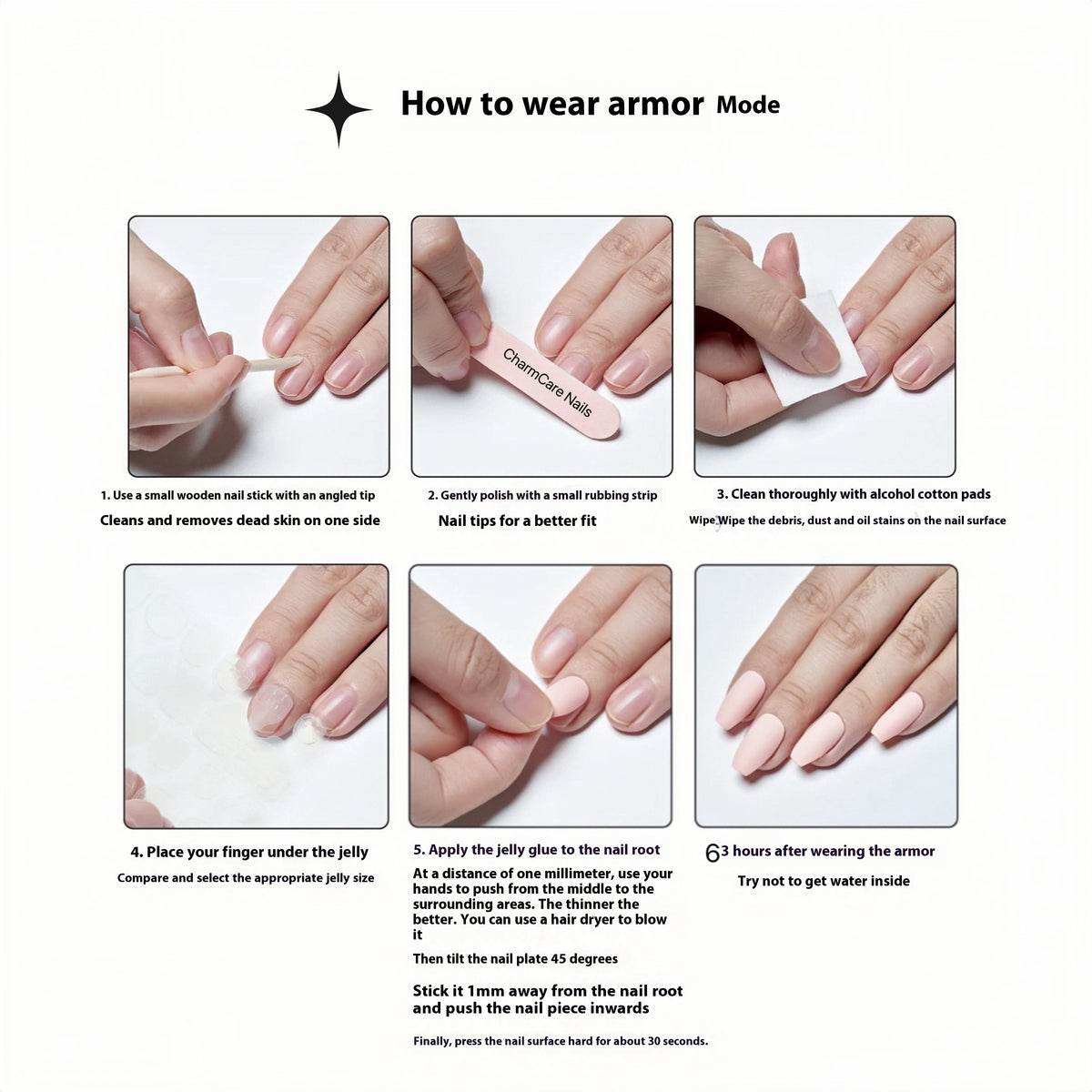 Mandel French Manicure – Advanced · Press-on-Nägel – Bild 4 | LuxeStyle