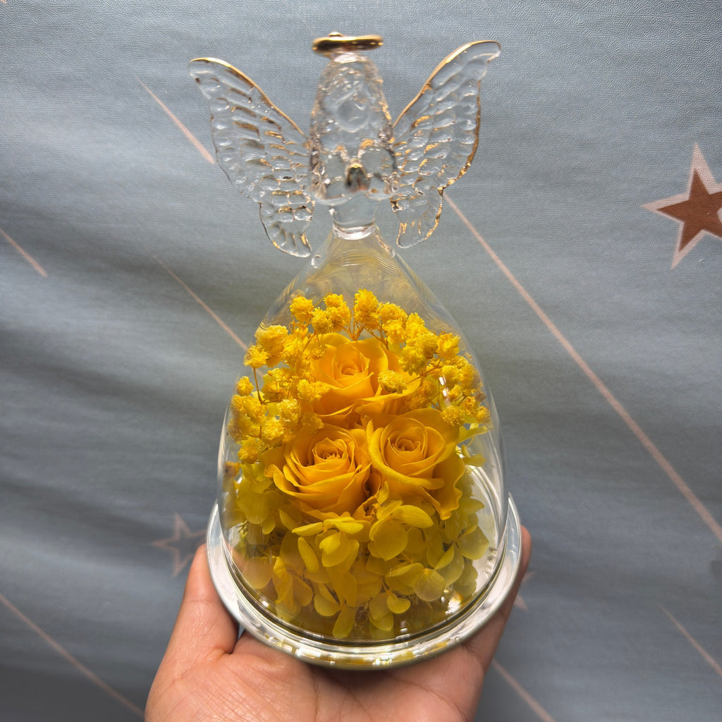 Rose Bouquet Engel-Statue