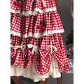 Festlicher Patchwork-Rock in Rot – Bild 1 | LuxeStyle