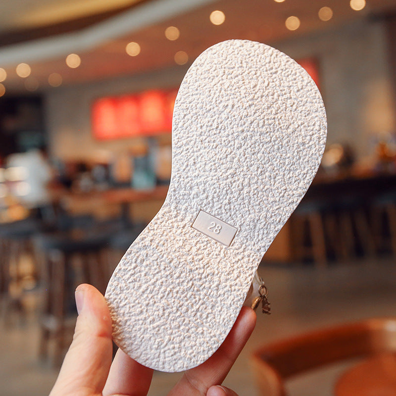 Kinder Prinzessinnen-Slipper mit Strass