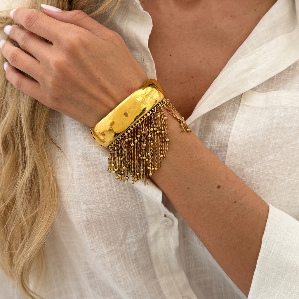 Vintage-Stil Metallkette Quasten Armband – Bild 5 | LuxeStyle