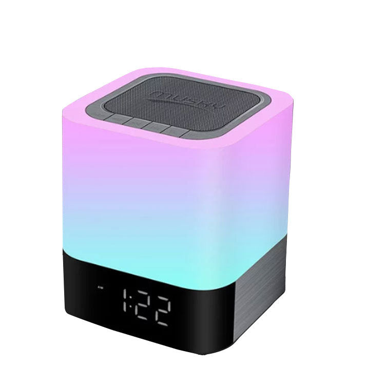 Bluetooth Lautsprecher mit Nachtlicht & Uhr – Bild 8 | LuxeStyle