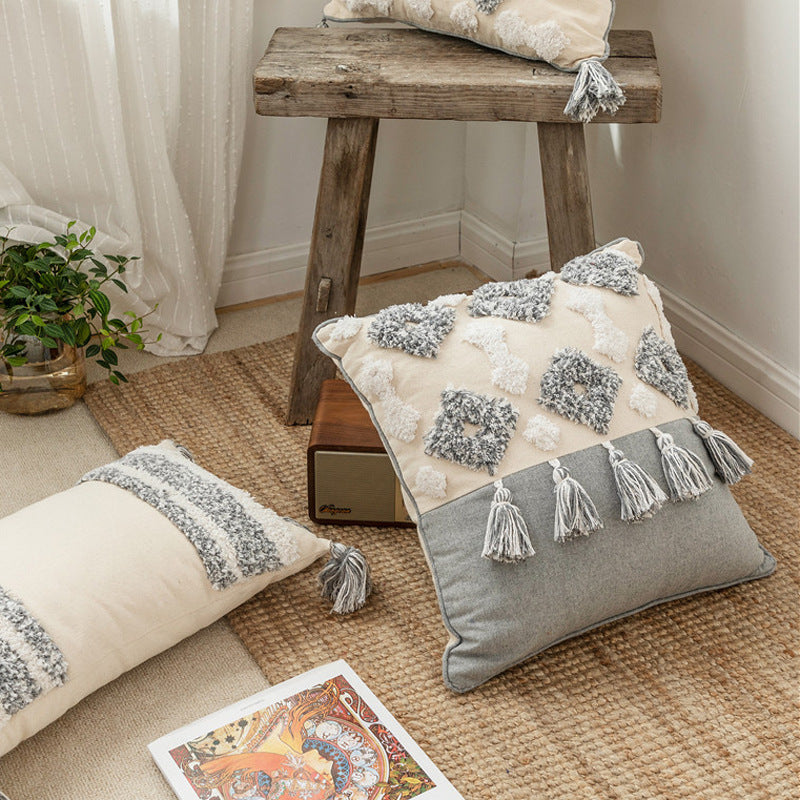 Quadratischer Kissenbezug mit Quasten – Bild 7 | LuxeStyle