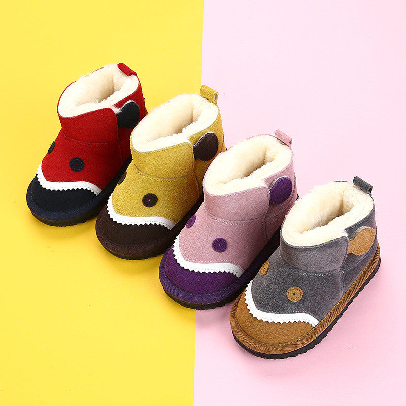 Kinder Winter-Schneestiefel mit Klettverschluss | LuxeStyle