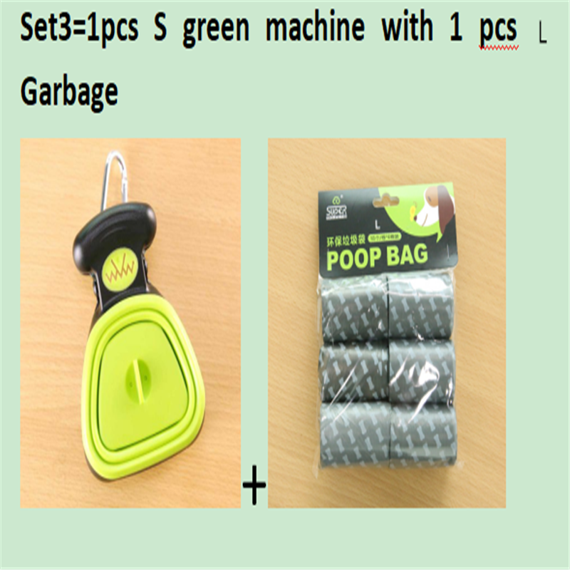 Faltbarer Hunde-Poop-Scooper mit Beuteln