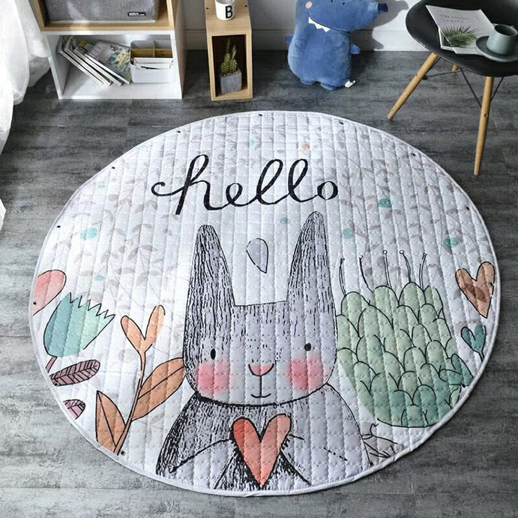 Runde Anti-Rutsch Krabbelmatte für Babys – Bild 4 | LuxeStyle