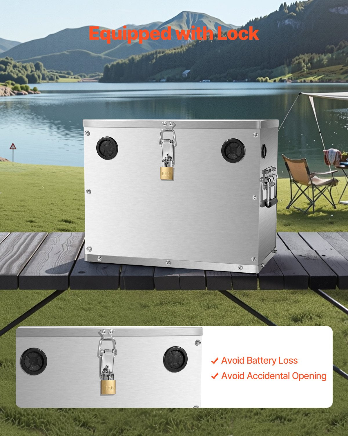 Batteriebox Gruppe 24/31 Edelstahl