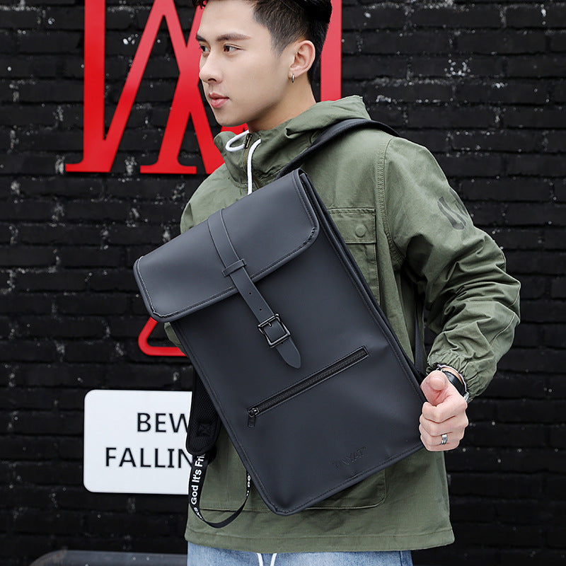 PU-Leder Rucksack mit Schnappverschluss – Bild 2 | LuxeStyle