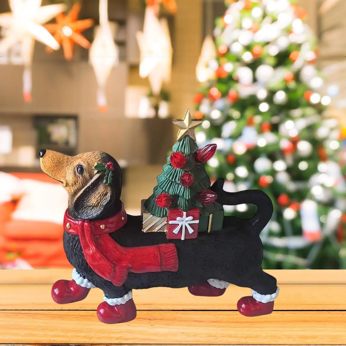 Weihnachtskranz mit Wursthund Dekoration – Bild 2 | LuxeStyle