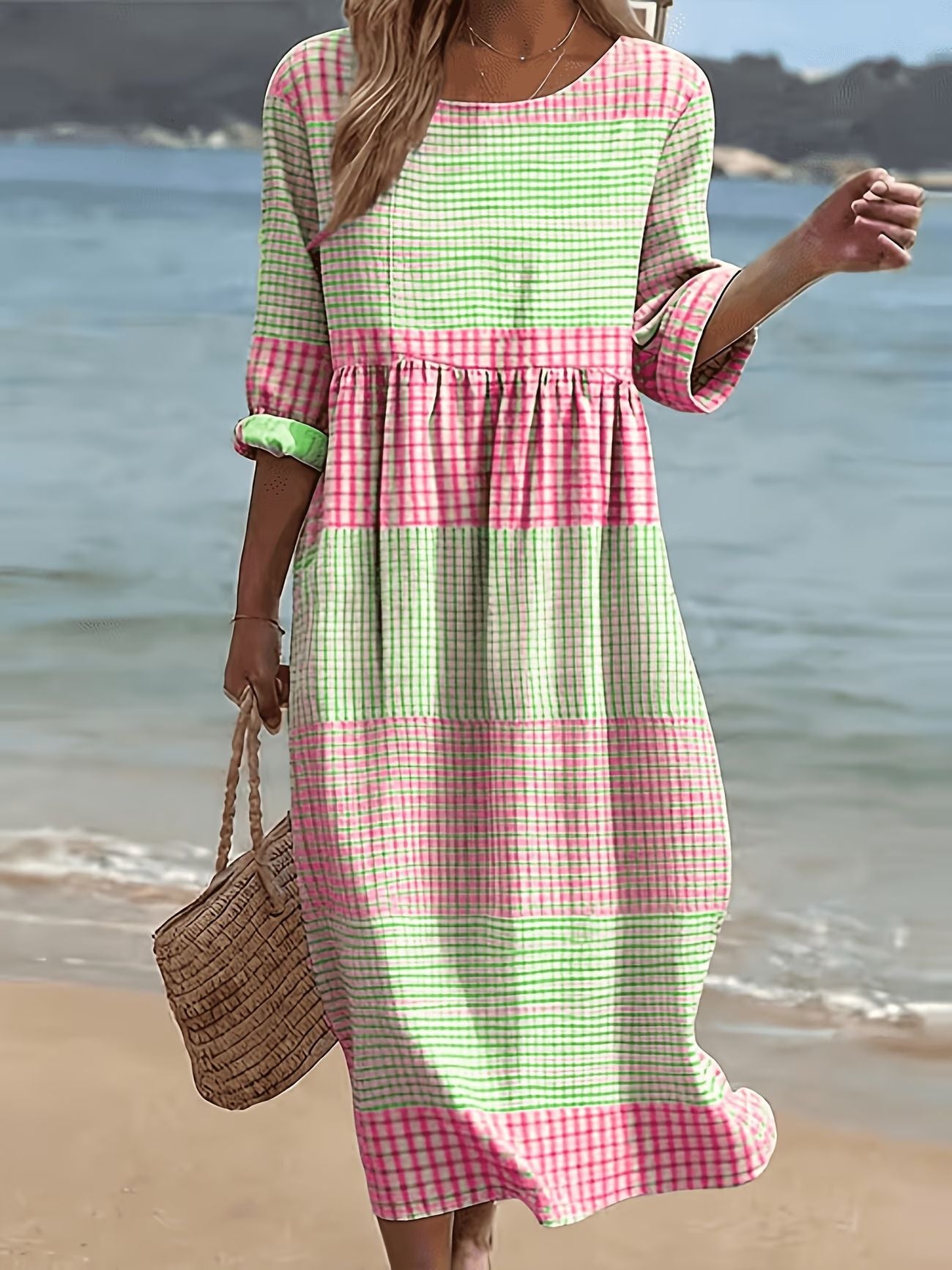 Relaxter Langarm-Kleid