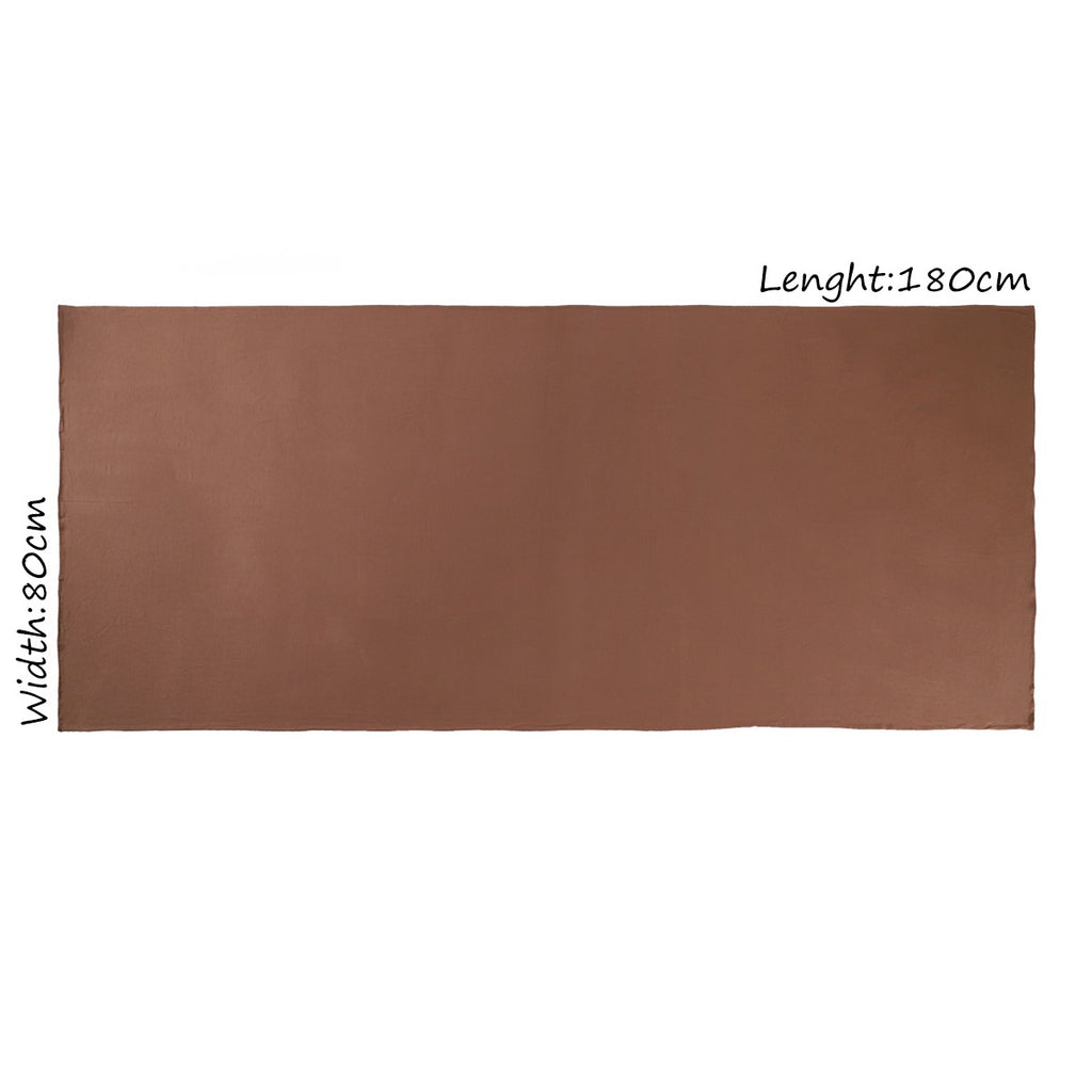 Einfarbiger Schal aus Baumwoll-Modal-Mischung – Bild 4 | LuxeStyle