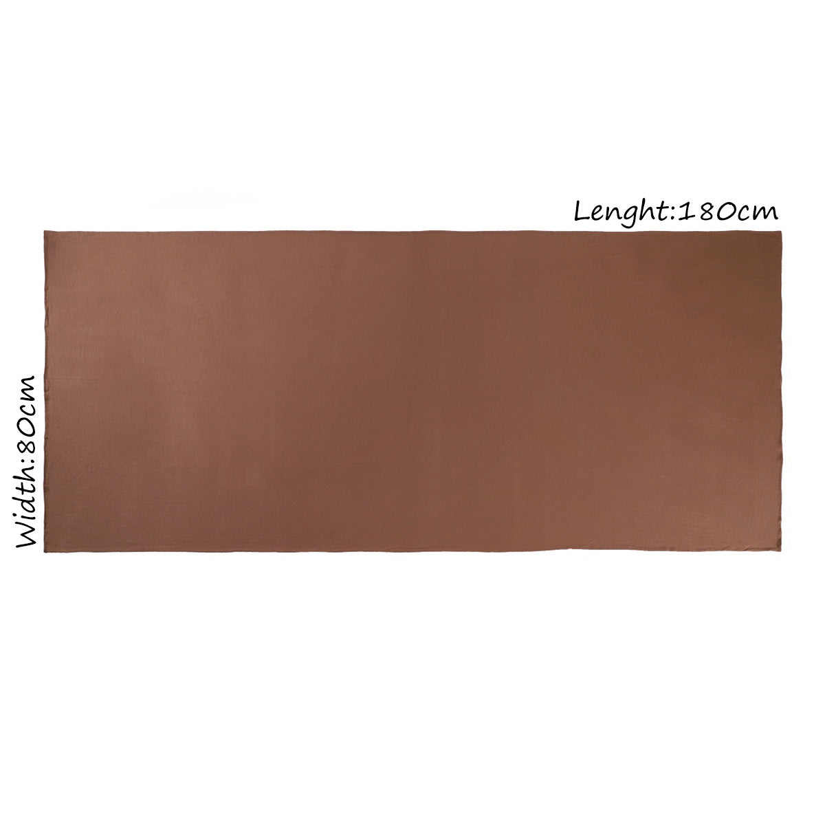 Einfarbiger Schal aus Baumwoll-Modal-Mischung – Bild 4 | LuxeStyle