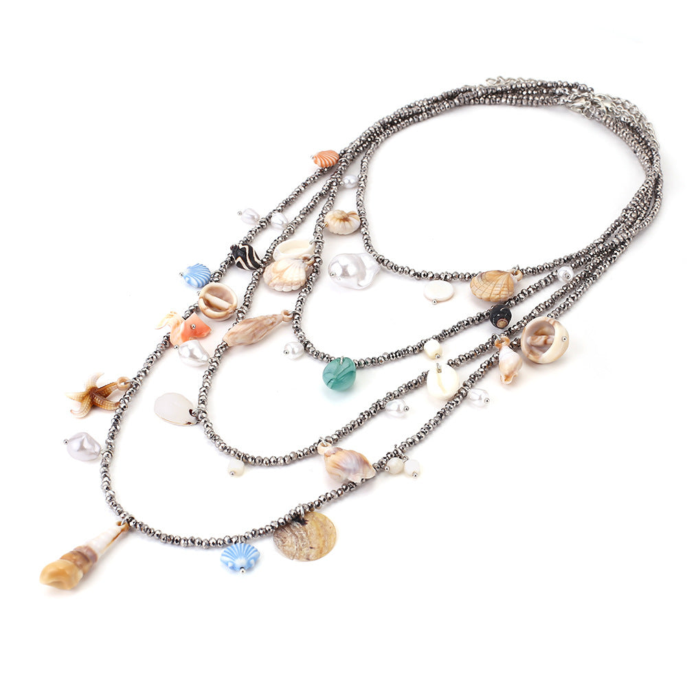 Schmuck-Halskette mit Muscheln