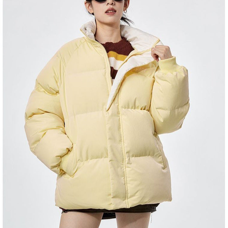 Gefütterte Jacke mit Stehkragen – Bild 2 | LuxeStyle