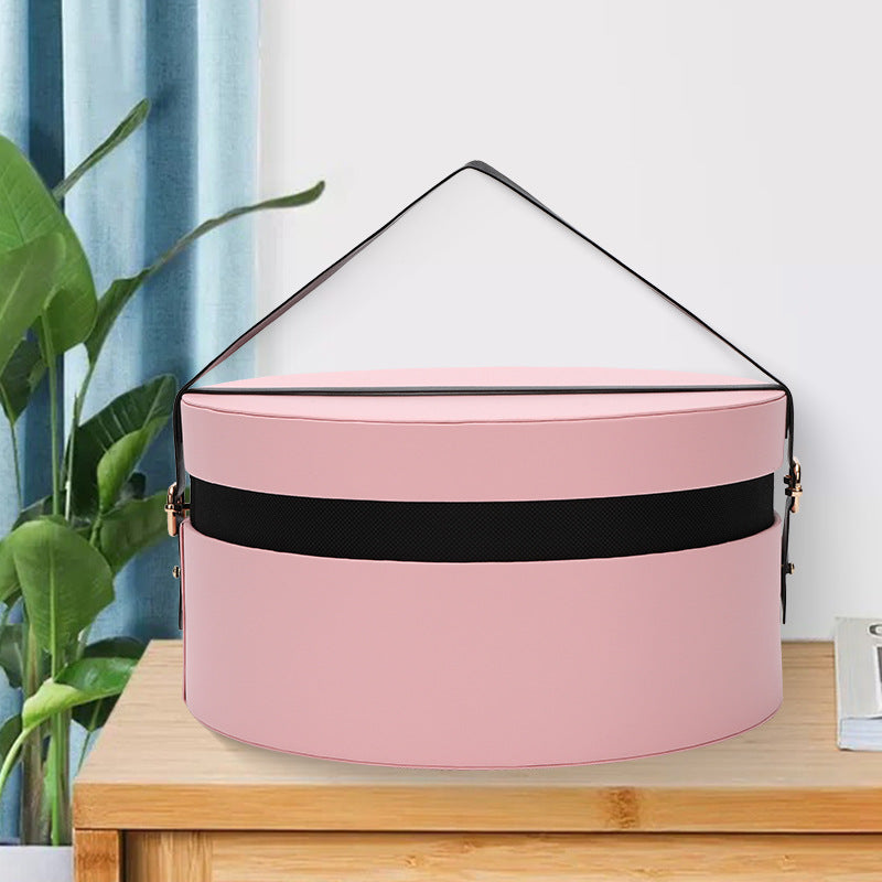 Leder Geschenkbox Rund