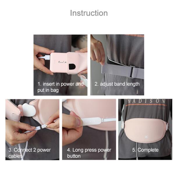 Wiederaufladbarer Wärme-Massagegurt für Menstruationsschmerzen – Bild 3 | LuxeStyle
