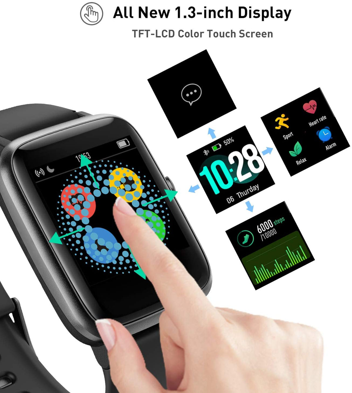 Smart-Armband mit Herzfrequenz- & Schlaf-Tracking – Bild 4 | LuxeStyle