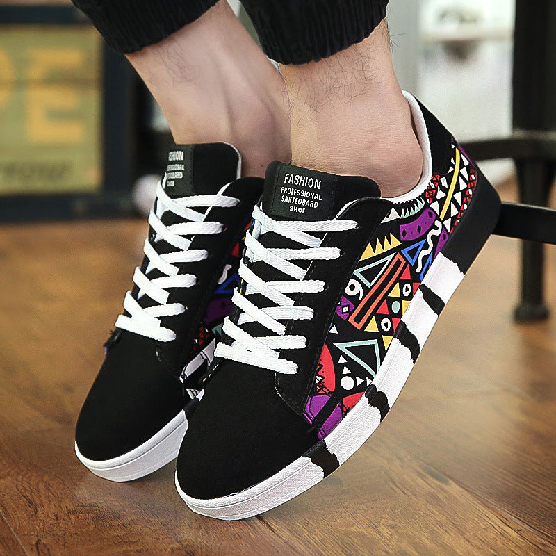 Trendige Canvas-Schuhe mit Wildleder-Details