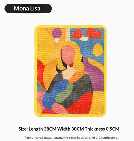 Sisal-Dekoration mit Mona Lisa Motiv – Bild 3 | LuxeStyle