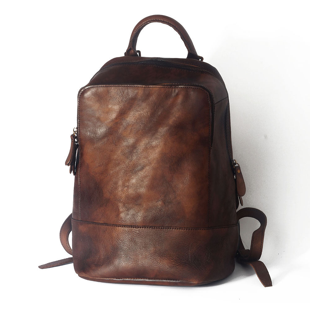 Rückentasche aus Vintage-Leder – Bild 3 | LuxeStyle