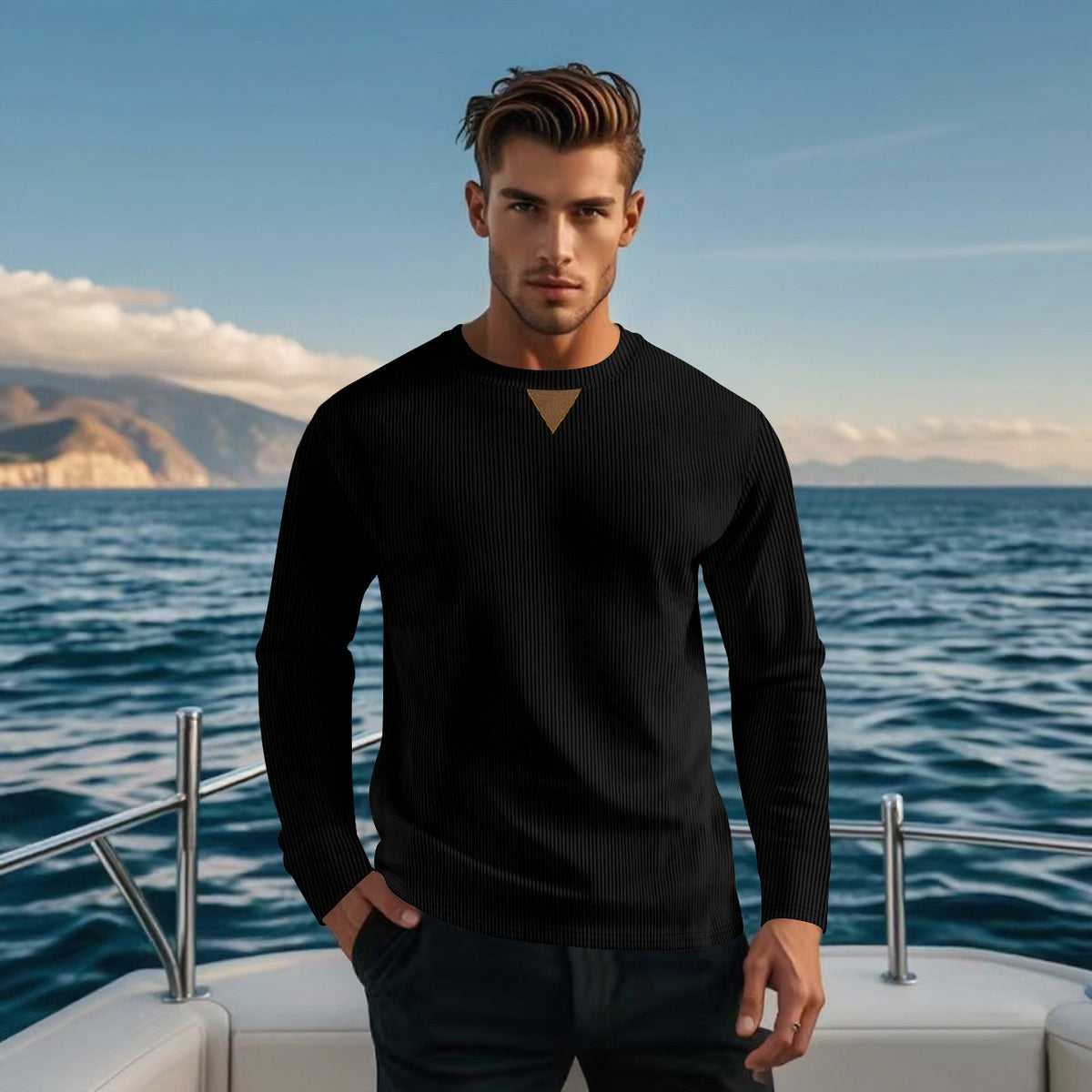 Herren Cord-Pullover – Bild 3 | LuxeStyle