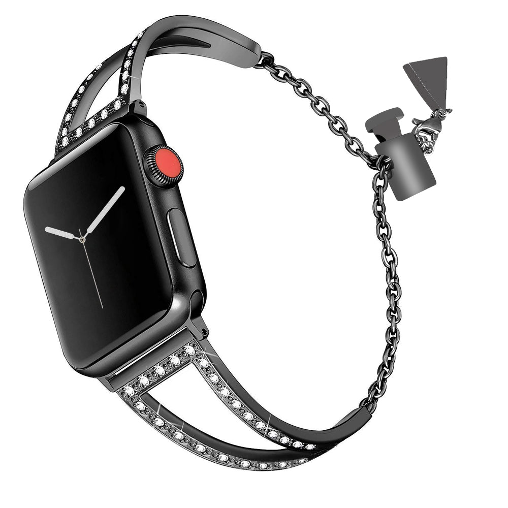 Edles Uhrenarmband mit Strasssteinen – Bild 6 | LuxeStyle