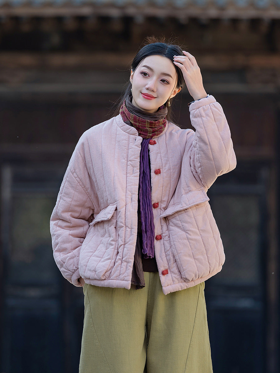 Retro Colorblock Steppjacke für Damen – Bild 7 | LuxeStyle