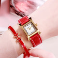 Quadratische Damen-Uhr mit Zeiger & Ziffern | LuxeStyle
