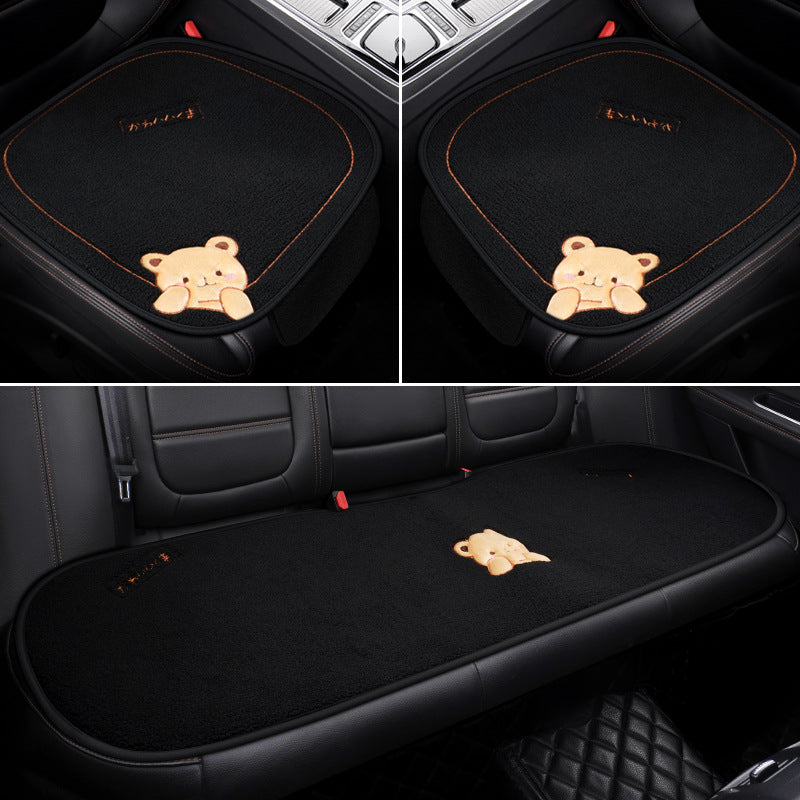 Auto-Sitzkissen-Set aus Plüsch – Bild 3 | LuxeStyle