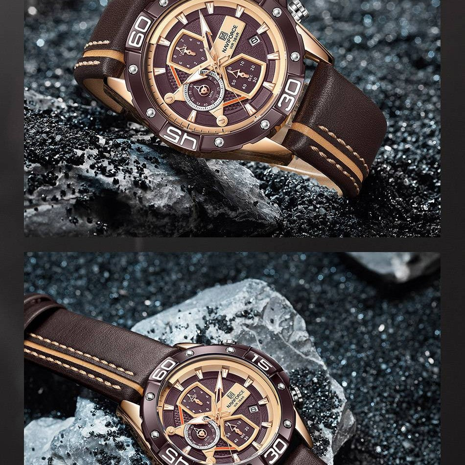 Fashion Skeleton Drei-Augen Wasserdichte Herrenuhr | LuxeStyle