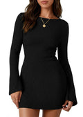 Strickkleid mit langen Ärmeln für Damen – Bild 9 | LuxeStyle