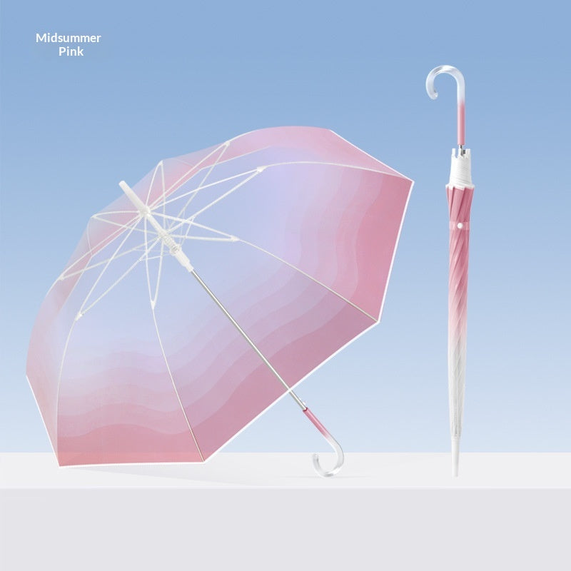 Transparenter Regenschirm mit Farbverlauf