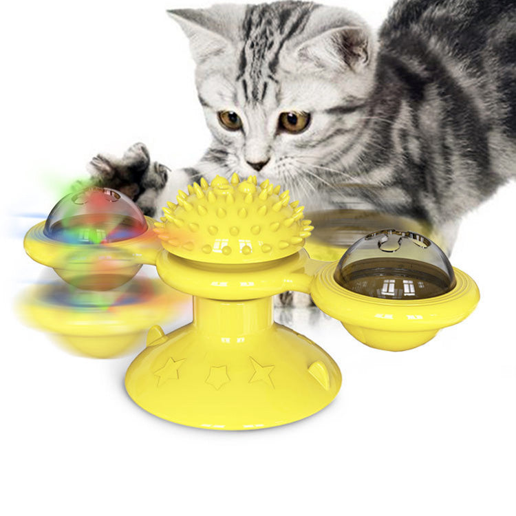 Windmühlen Katzenspielzeug mit Saugnapf – Bild 4 | LuxeStyle