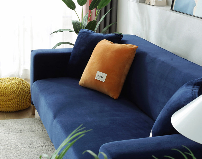 Winter Plüsch Sofaüberzug Stretch – Bild 10 | LuxeStyle