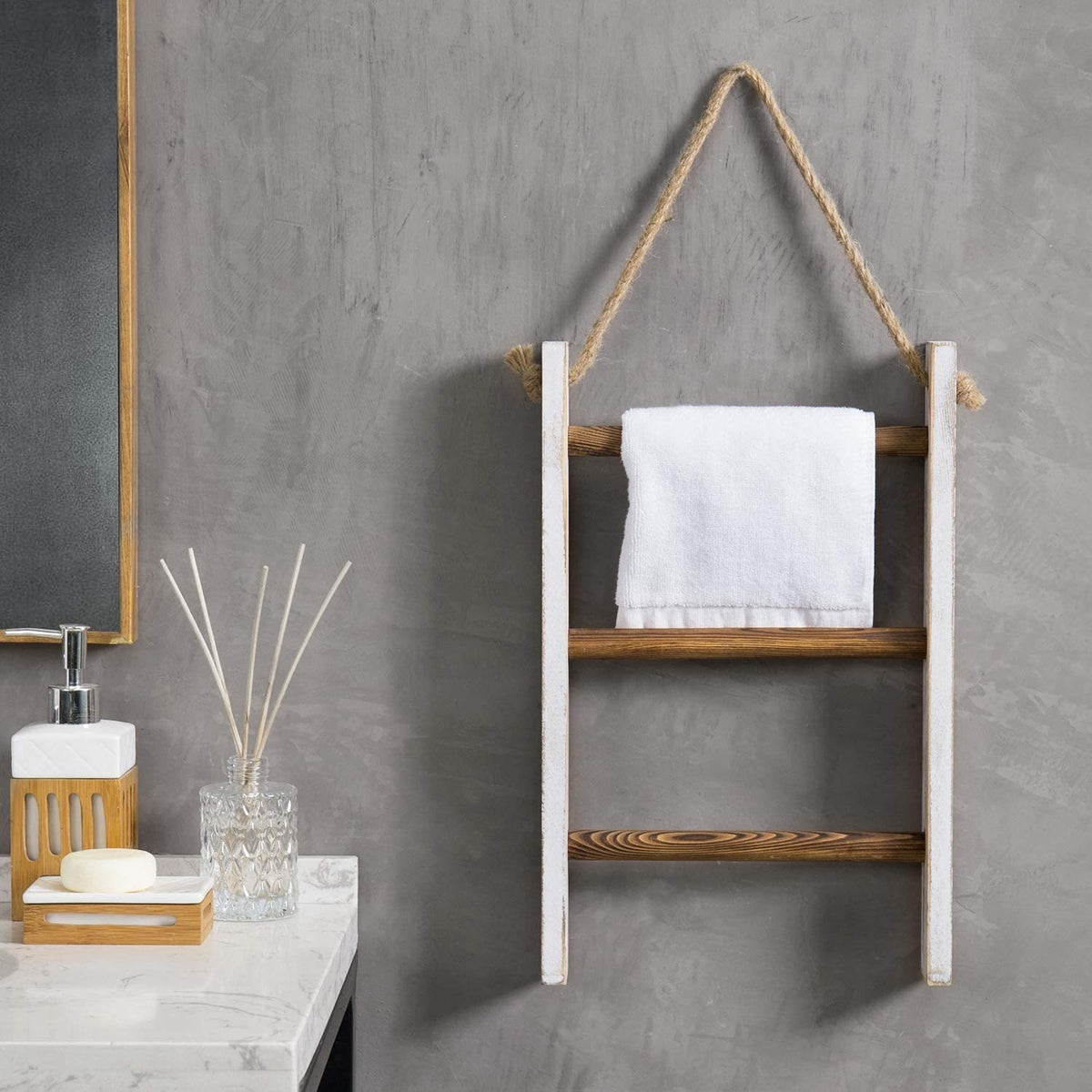 Retro Holzregal für Handtücher – Bild 5 | LuxeStyle