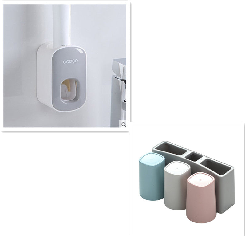 Wandmontierter Zahnpasta-Dispenser
