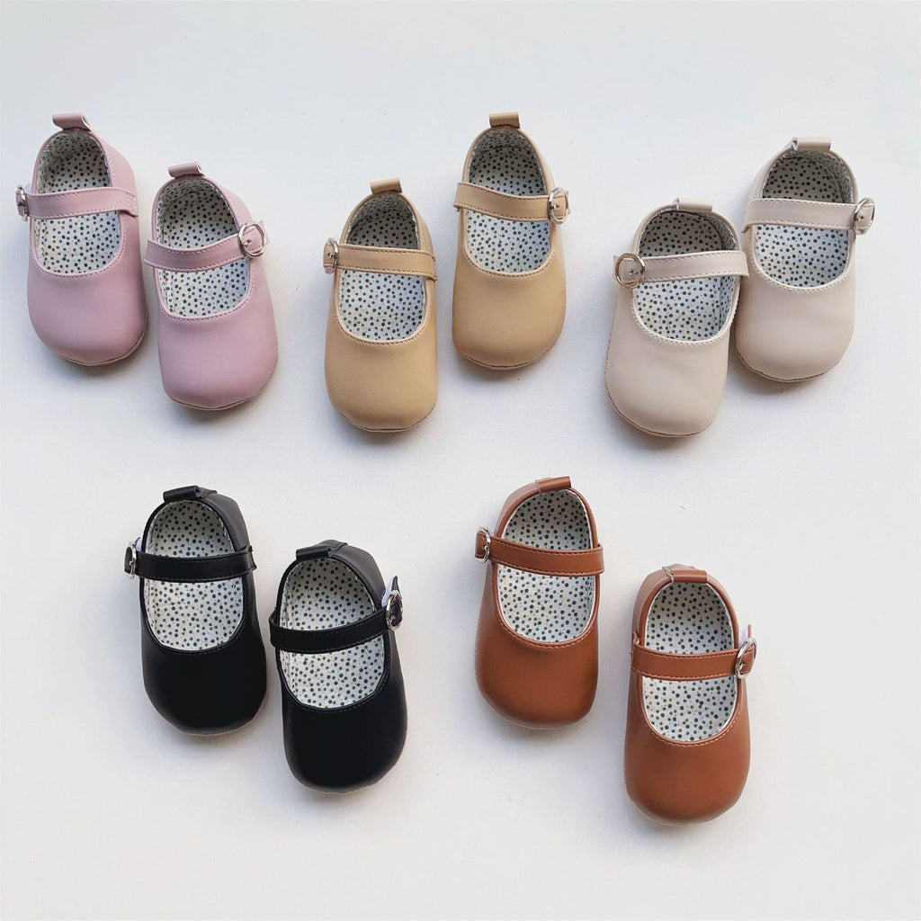 Warmes Velcro-Leder-Schuh für Baby Mädchen