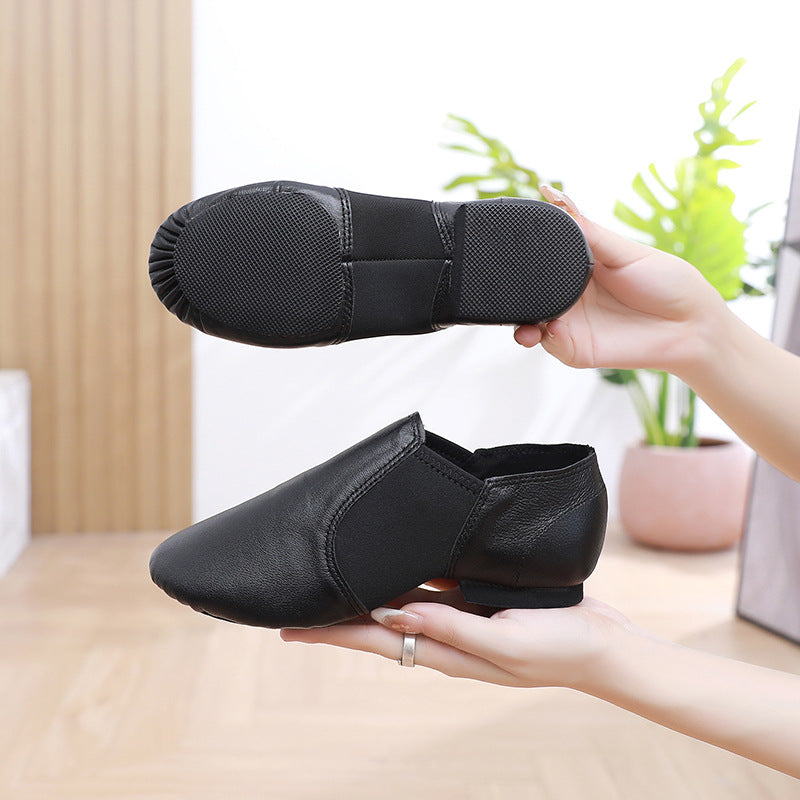 Jazz-Tanzschuhe aus Echtleder für Kinder
