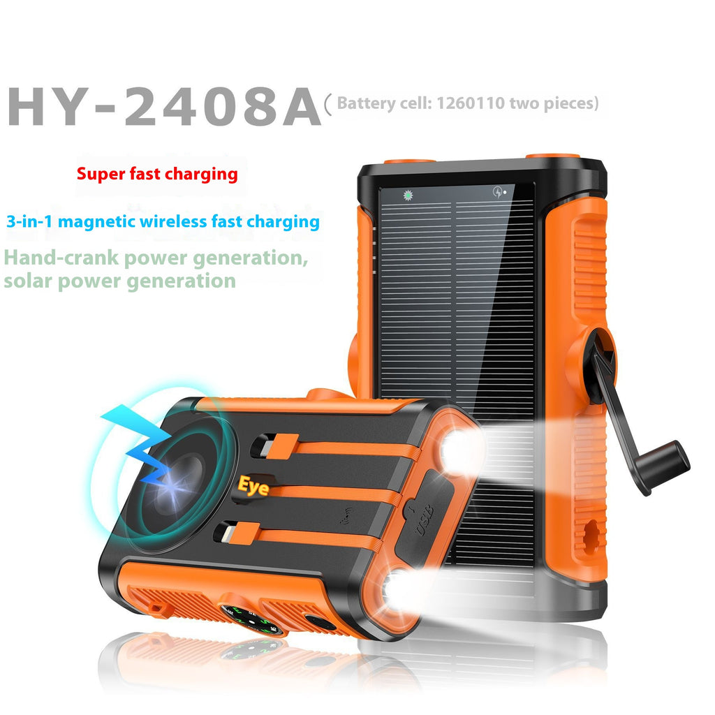 Solar Outdoor Powerbank mit Handkurbel